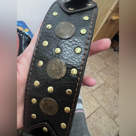 Coach limited edition brown Shoulder Bag with Decorative Metal Details - Picture 13 of 17